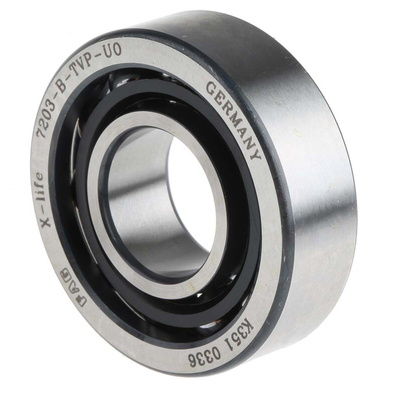 FAG 7203-B-XL-TVP-UO Single Row Angular Contact Ball Bearing- Open Type 17mm I.D, 40mm O.D