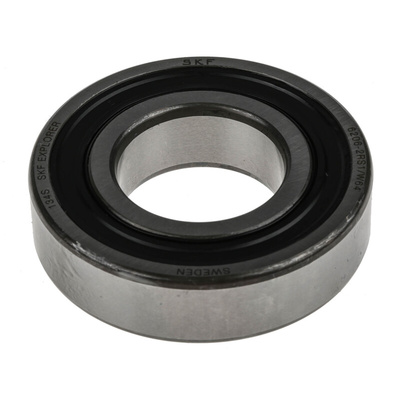 SKF 6206-2RS1/W64 Single Row Deep Groove Ball Bearing- Both Sides Sealed 30mm I.D, 62mm O.D
