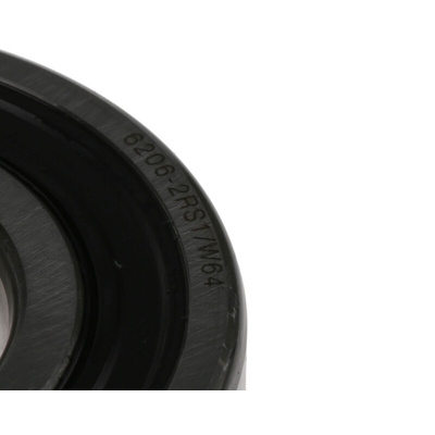 SKF 6206-2RS1/W64 Single Row Deep Groove Ball Bearing- Both Sides Sealed 30mm I.D, 62mm O.D