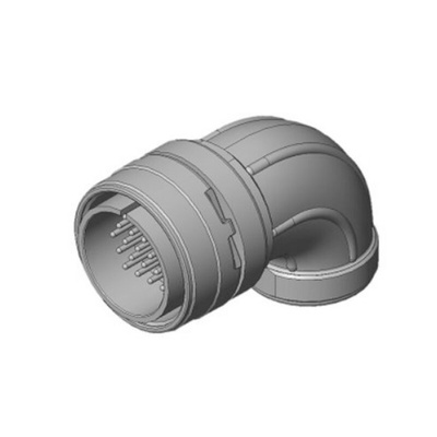 JAE, N/MS Series Right Angle 24 Way Cable Mount Circular Connectors Plug, Socket Contacts,Shell Size 24, Threaded,