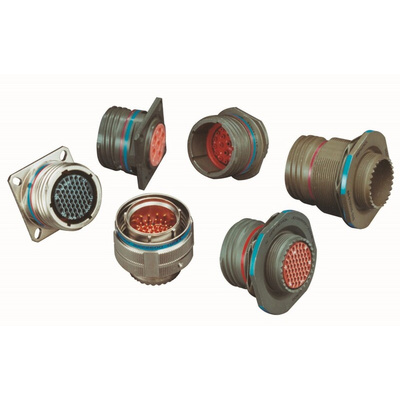 Amphenol Aerospace 4 Way MIL Spec Circular Connector Plug, Socket Contacts