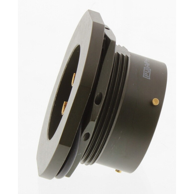 Amphenol Limited, 62GB 4 Way Panel Mount MIL Spec Circular Connector Receptacle, Socket Contacts,Shell Size 22, Bayonet