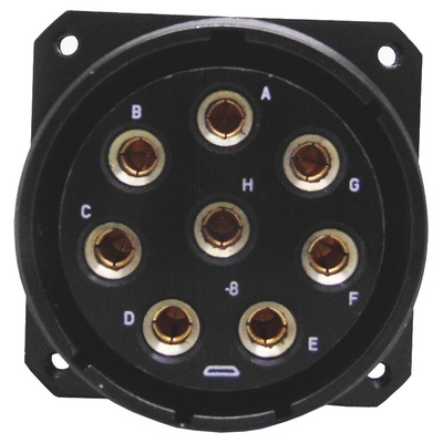 Amphenol Limited, TV 13 Way Wall Mount MIL Spec Circular Connector Receptacle, Socket Contacts,Shell Size 11, Screw