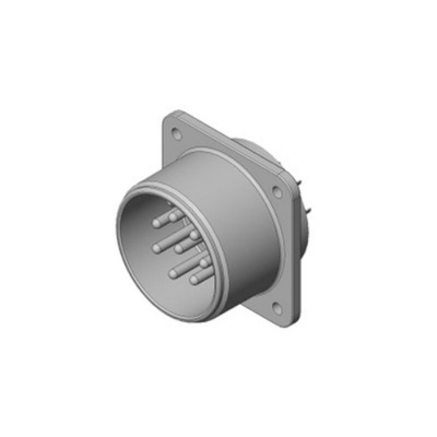 JAE, N/MS Series 8 Way Panel Mount Circular Connectors Plug, Socket Contacts,Shell Size 22, Threaded, MIL-DTL-5015