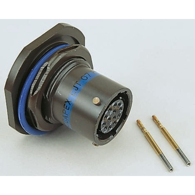 Amphenol Socapex, LJT 6 Way Cable Mount MIL Spec Circular Connector Plug, Socket Contacts,Shell Size 9, Bayonet