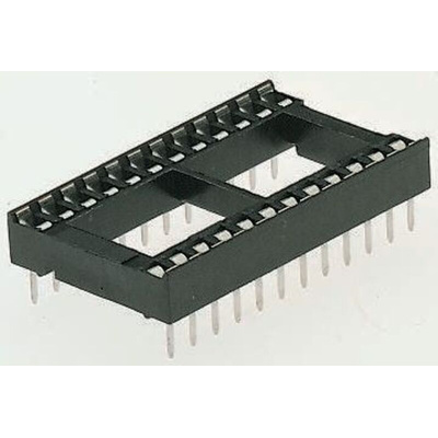 Winslow, W3100 2.54mm Pitch Vertical 22 Way, Through Hole Stamped Pin Open Frame IC Dip Socket, 10A