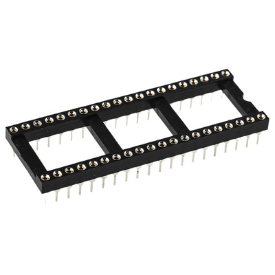 Winslow 2.54mm Pitch Vertical 40 Way, Through Hole Turned Pin Open Frame IC Dip Socket, 5A