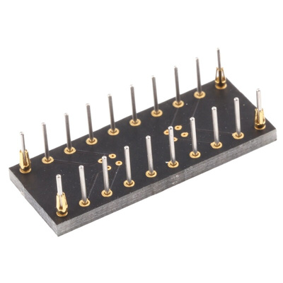 Winslow Straight Through Hole Mount 1.27 mm, 2.54 mm Pitch IC Socket Adapter, 20 Pin Female SOP to 20 Pin Male DIP