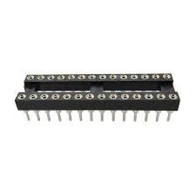 RS PRO 2.54mm Pitch Vertical 28 Way, Through Hole Turned Pin IC Dip Socket, 3A