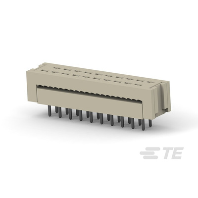 TE Connectivity 2.54mm Pitch 20 Way,Through Hole Mount IC Dip Header, Tin, 1A
