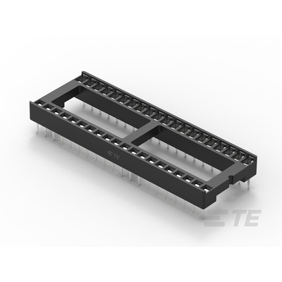 TE Connectivity 2.54mm Pitch Straight 40 Way, Through Hole Ladder IC Dip Socket, 1A