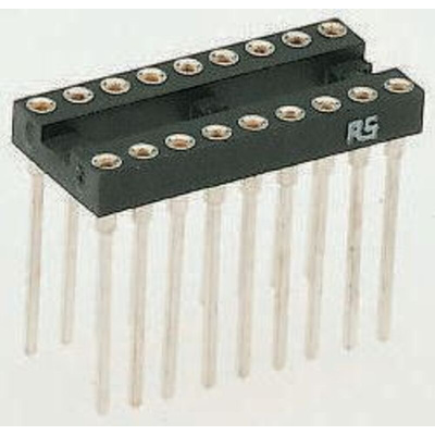 Winslow 2.54mm Pitch Vertical 28 Way, Through Hole Turned Pin Open Frame IC Dip Socket, 5A