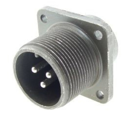 Amphenol, MS-E 3 Way MIL Spec Circular Connector Plug, Socket Contacts,Shell Size 16, Quick Coupling Threaded,