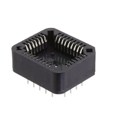 RS PRO 1.27mm Pitch 32 Way Through Hole PLCC IC Socket