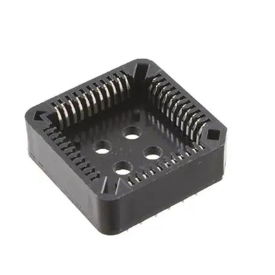 RS PRO 1.27mm Pitch 44 Way Through Hole PLCC IC Socket