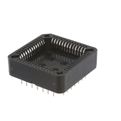 RS PRO 1.27mm Pitch 52 Way Through Hole PLCC IC Socket