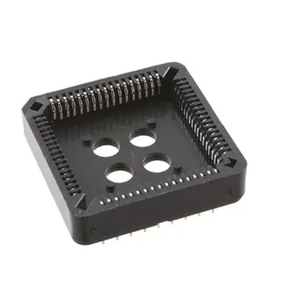 RS PRO 1.27mm Pitch 68 Way Through Hole PLCC IC Socket