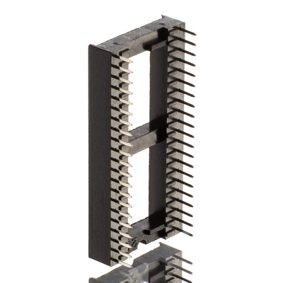 Winslow 1.77mm Pitch Vertical 42 Way, Through Hole Stamped Pin Open Frame IC Dip Socket, 10A