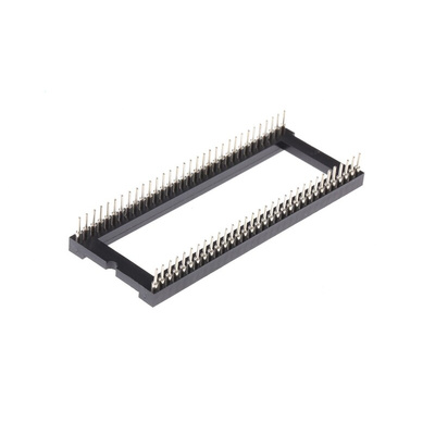 Winslow 1.77mm Pitch Vertical 64 Way, Through Hole Turned Pin Open Frame IC Dip Socket, 5A