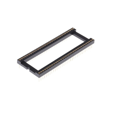 Winslow 1.77mm Pitch Vertical 64 Way, Through Hole Turned Pin Open Frame IC Dip Socket, 5A