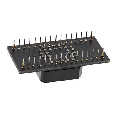 Winslow Straight Through Hole Mount 1.27 mm, 2.54 mm Pitch IC Socket Adapter, 32 Pin Female PLCC to 32 Pin Male DIP