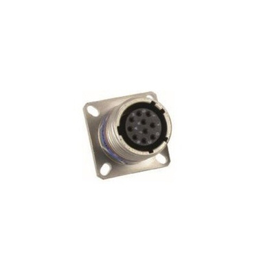 Amphenol Limited 6 Way Circular Connector Receptacle, Pin Contacts