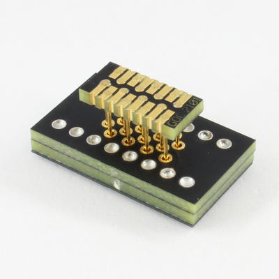 Winslow Straight SMT Mount 1.27 mm, 15.24 mm Pitch IC Socket Adapter, 28 Pin Female DIP to 28 Pin Male SOJ/SOP