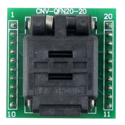 Seeit 0.5mm Pitch IC Socket Adapter, 20 Pin Female QFN to 20 Pin Male DIP