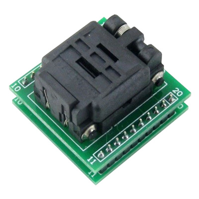 Seeit 0.5mm Pitch IC Socket Adapter, 20 Pin Female QFN to 20 Pin Male DIP