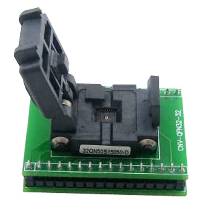 Seeit 0.5mm Pitch IC Socket Adapter, 32 Pin Female QFN to 32 Pin Male DIP