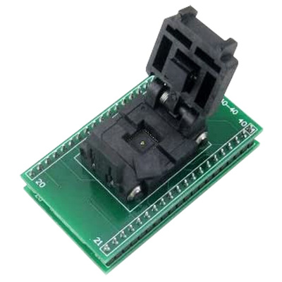 Seeit 0.5mm Pitch IC Socket Adapter, 40 Pin Female QFN to 40 Pin Male DIP