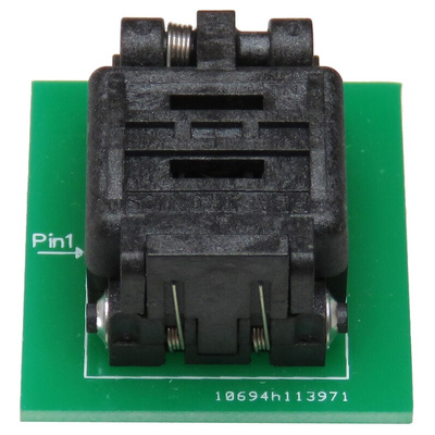 Seeit 0.5mm Pitch IC Socket Adapter, 8 Pin Female QFN to 8 Pin Male DIP