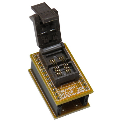 Seeit 0.95mm Pitch IC Socket Adapter, 6 Pin Female SOT23 to 8 Pin Male DIP