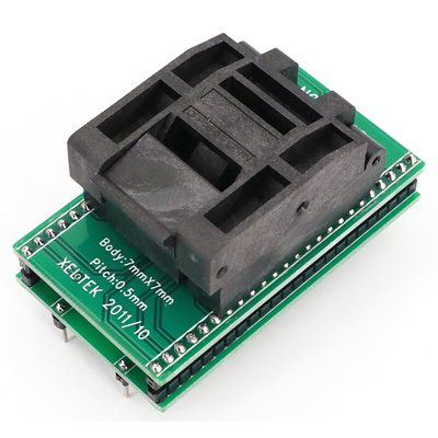Seeit 0.5mm Pitch IC Socket Adapter, 48 Pins Female TQFP to 48 Pin Male DIP