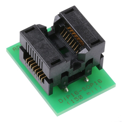 Seeit Test & Burn-in Socket, 16 Pin DIP to 16 Pin SOIC