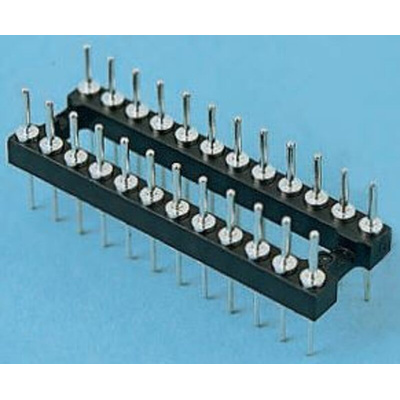 E-TEC 2.54mm Pitch 18 Way,Through Hole Mount IC Dip Header, Tin