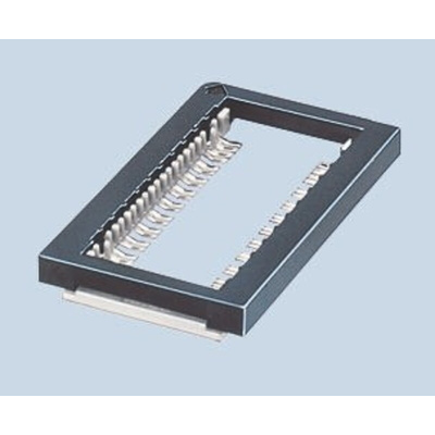 Yamaichi 1.27mm Pitch 28 Way, SMT IC Dip Socket, 1A