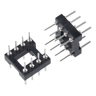 E-TEC 2.54mm Pitch 8 Way,Through Hole Mount IC Dip Header, Tin
