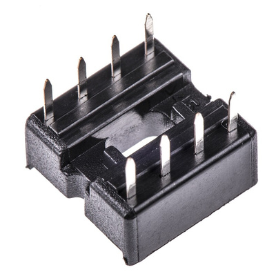 ASSMANN WSW 2.54mm Pitch Vertical 8 Way, Through Hole Stamped Pin Open Frame IC Dip Socket, 1A