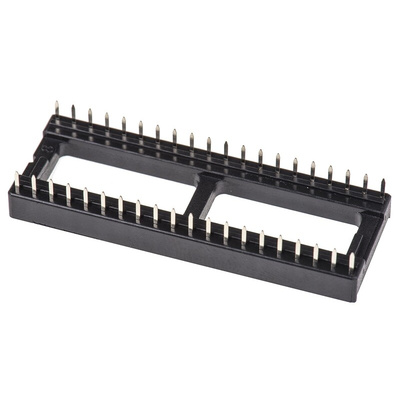 ASSMANN WSW 2.54mm Pitch Vertical 40 Way, Through Hole Stamped Pin Open Frame IC Dip Socket, 1A