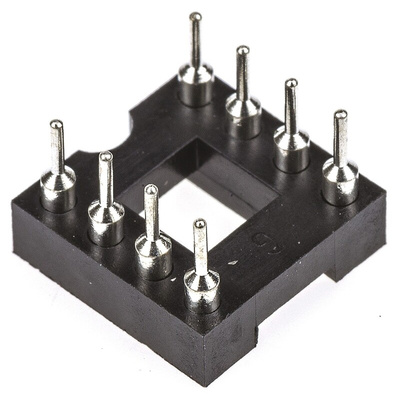 ASSMANN WSW 2.54mm Pitch Vertical 8 Way, Through Hole Turned Pin Open Frame IC Dip Socket, 3A
