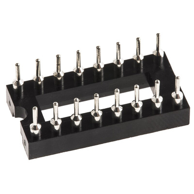 ASSMANN WSW 2.54mm Pitch Vertical 16 Way, Through Hole Turned Pin Open Frame IC Dip Socket, 3A