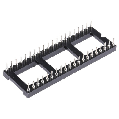 ASSMANN WSW 2.54mm Pitch Vertical 40 Way, Through Hole Turned Pin Open Frame IC Dip Socket, 3A
