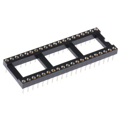 ASSMANN WSW 2.54mm Pitch Vertical 40 Way, Through Hole Turned Pin Open Frame IC Dip Socket, 3A