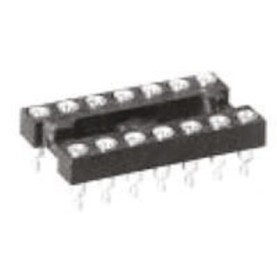TE Connectivity 2.54mm Pitch Vertical 40 Way, SMT Turned Pin Open Frame IC Dip Socket, 3A