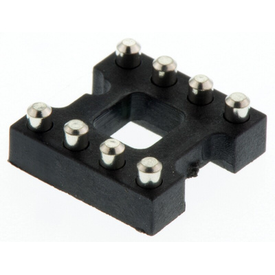Aries Electronics 2.54mm Pitch Vertical 8 Way, SMT Open Frame IC Dip Socket, 3A