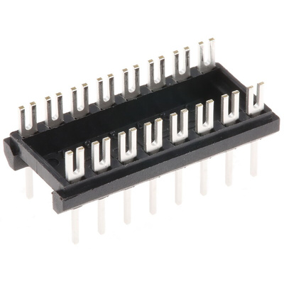 Aries Electronics 2.54mm Pitch 16 Way,Through Hole Mount IC Dip Header, Tin over Nickel, 2A
