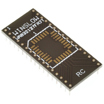 Winslow Straight Through Hole Mount 2.54mm Pitch IC Socket Adapter, 32 Pin Female PLCC to 32 Pin Male DIP