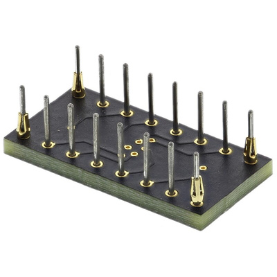 Winslow Straight Through Hole Mount 0.65 mm, 2.54 mm Pitch IC Socket Adapter, 16 Pin Female SOP to 16 Pin Male DIP