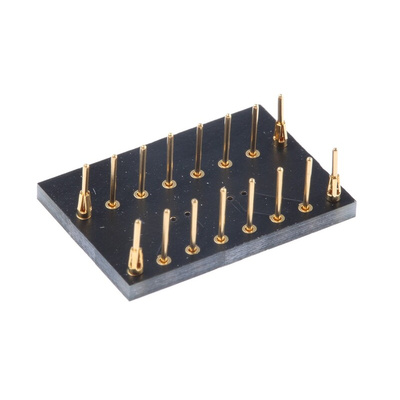 Winslow Straight Through Hole Mount 1.27 mm, 2.54 mm Pitch IC Socket Adapter, 16 Pin Female SOP to 16 Pin Male DIP